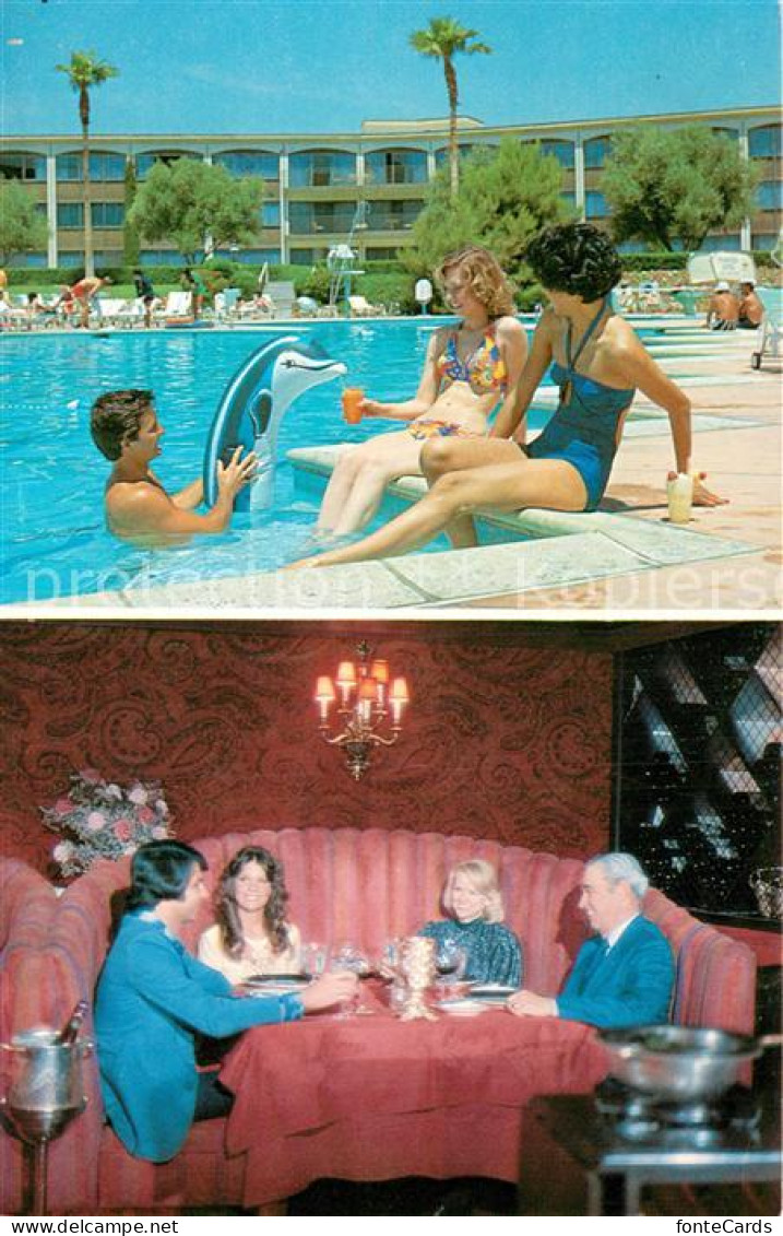 73781080 Las_Vegas_Nevada Frontier Hotel Swimming Pool Dining Room - Autres & Non Classés