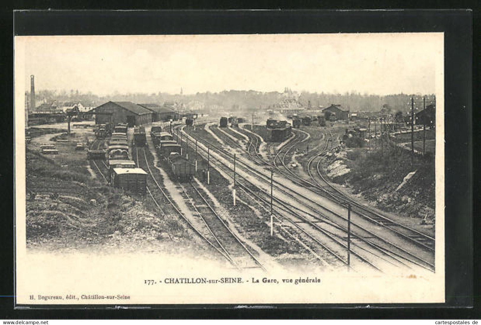 CPA Chatillon-sur-Seine, Vue Générale, La Gare / La Gare  - Chatillon Sur Seine