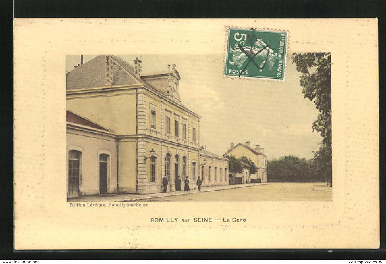 CPA Romilly-sur-Seine, La Gare, Seitenansicht Des La Gare  - Romilly-sur-Seine