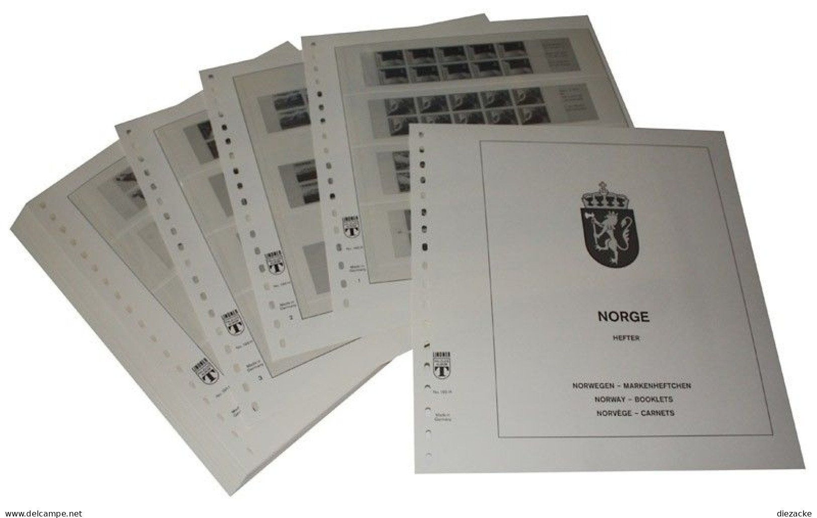 Lindner-T Norwegen Markenheftchen 1976-2010 Vordrucke 195H Neuware ( - Pré-Imprimés