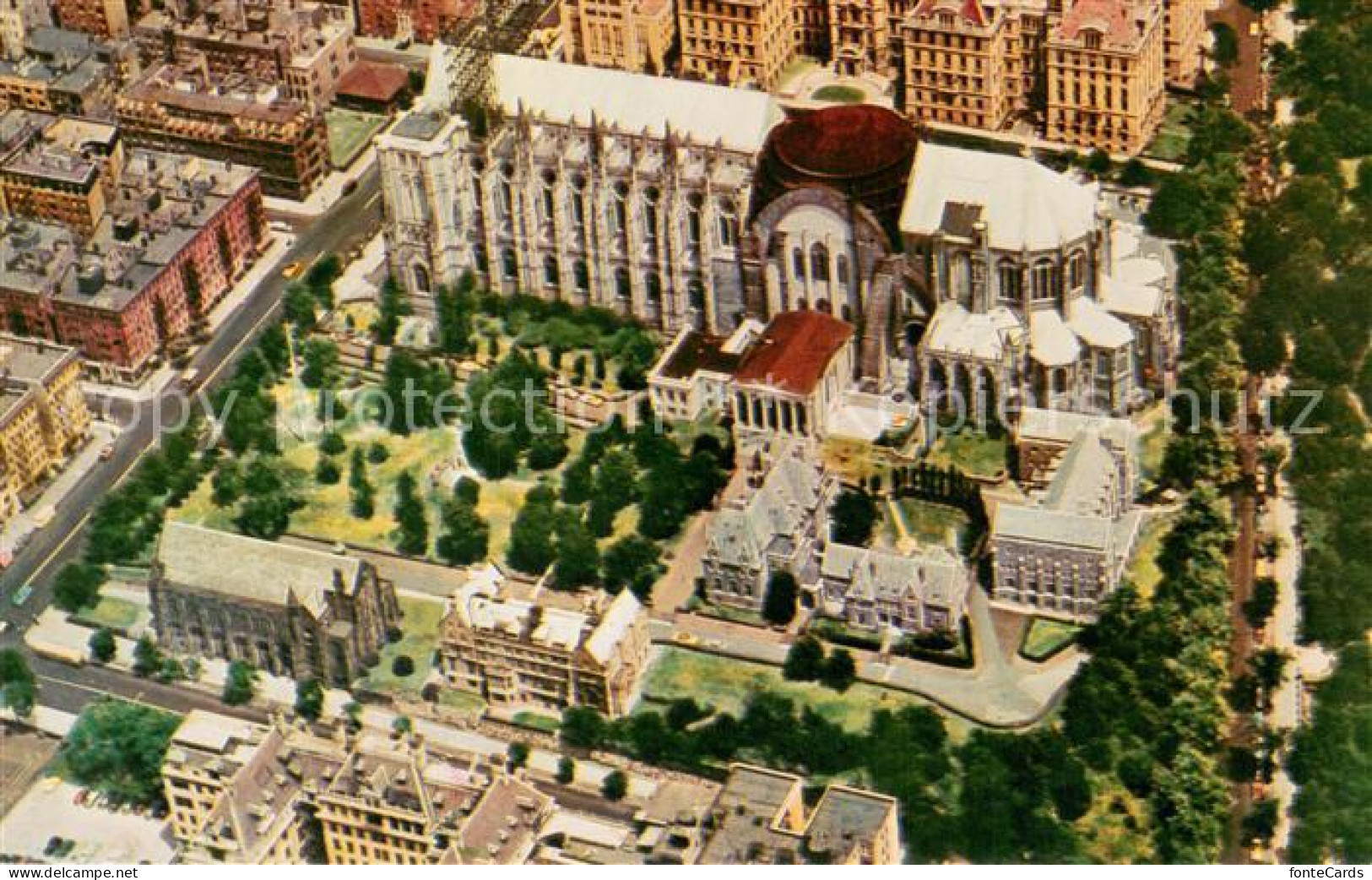 73706960 New_York_City The Cathedral Of St John The Divine Aerial View - Andere & Zonder Classificatie