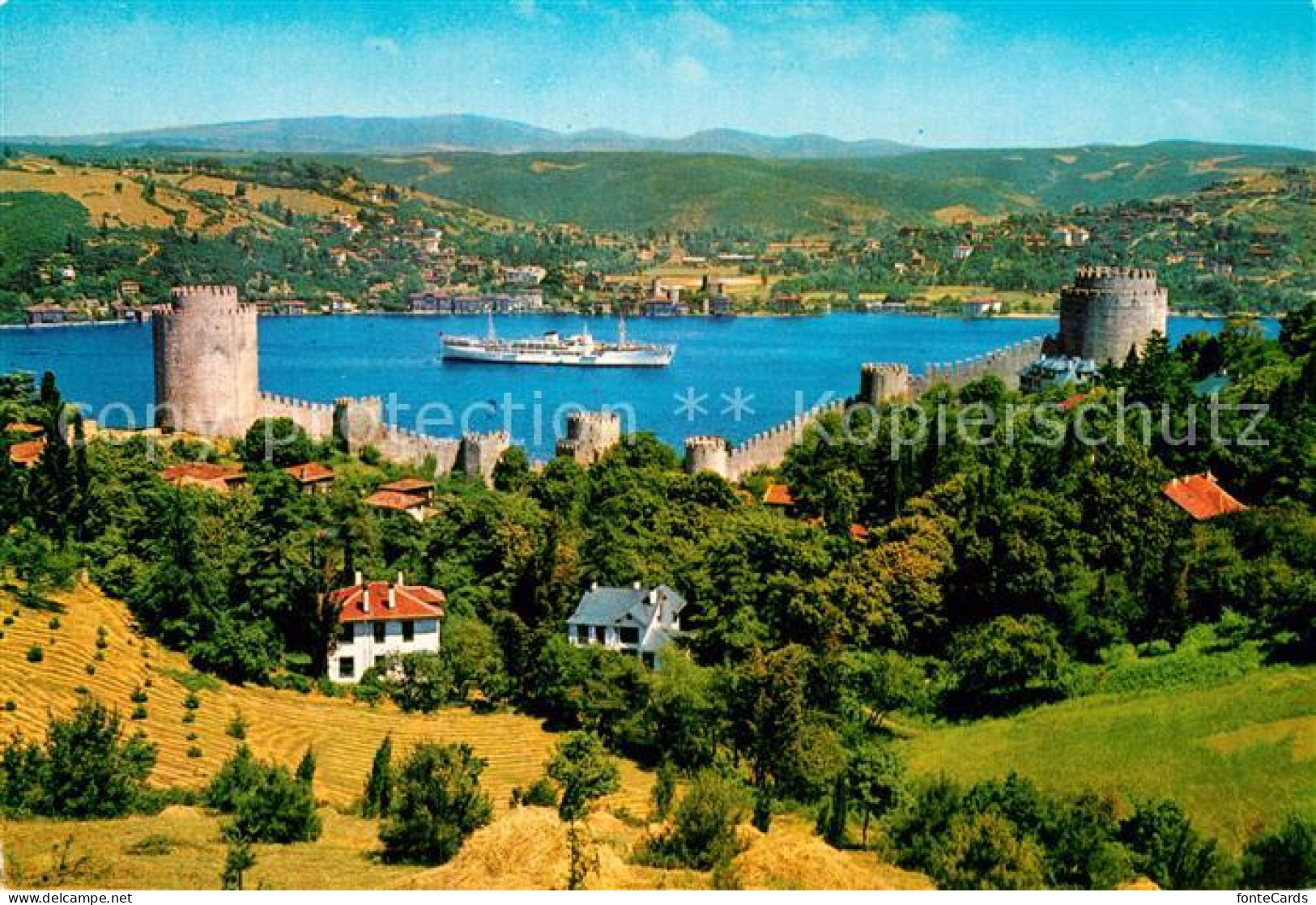 73007038 Istanbul Constantinopel The Fortresse And The Bosporus Istanbul Constan - Turkey