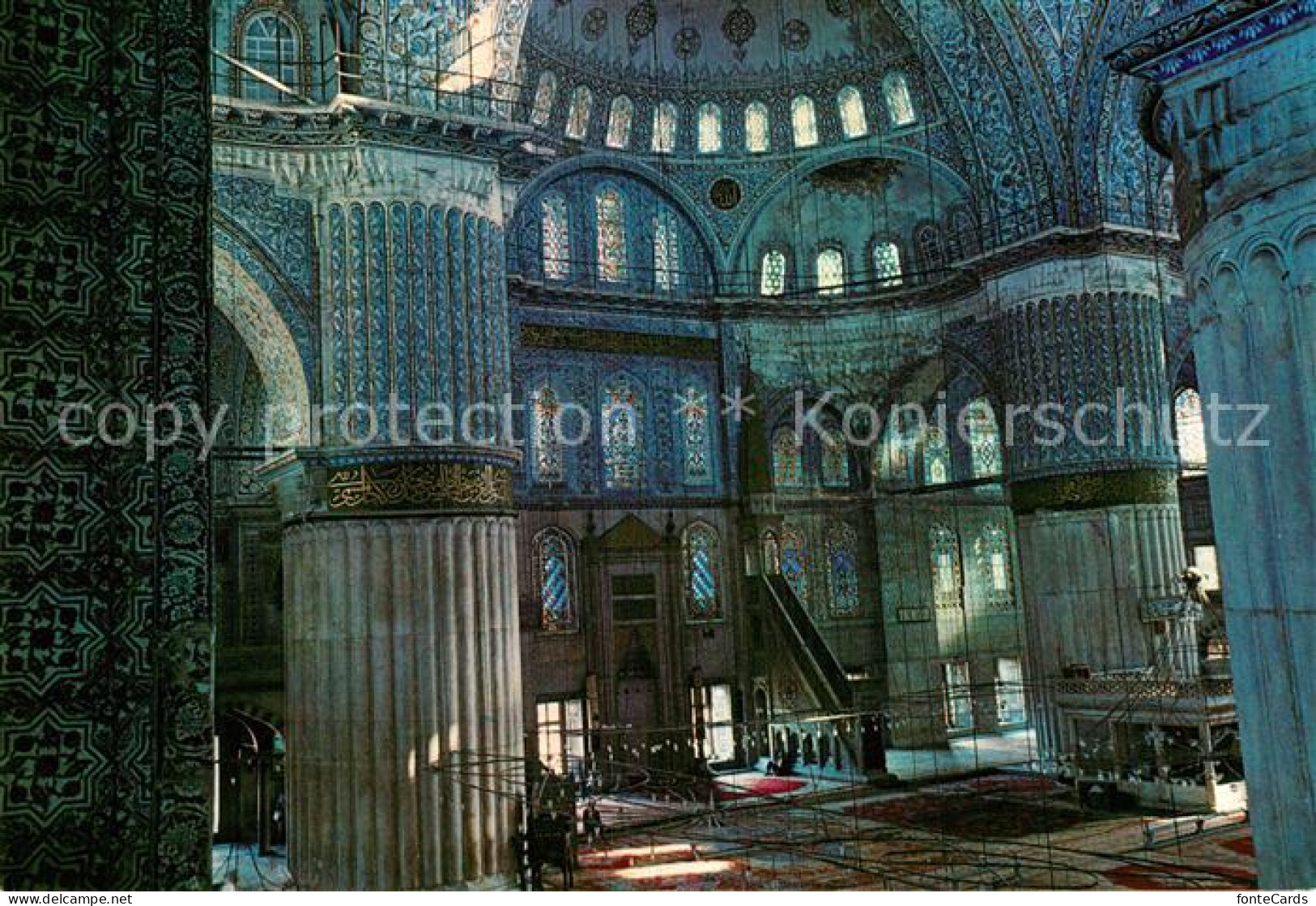 73007037 Istanbul Constantinopel Blaue Moschee Inneres Istanbul Constantinopel - Turkey