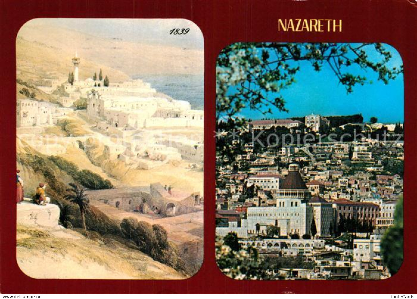 73005438 Nazareth Israel Ansicht 1839  Nazareth Israel - Israël