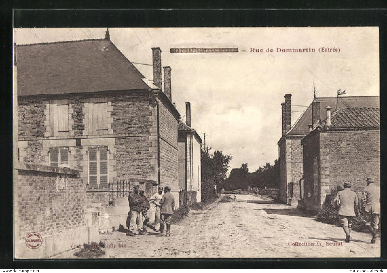 CPA Soude-Sainte-Croix, Rue De Dommartin  - Other & Unclassified