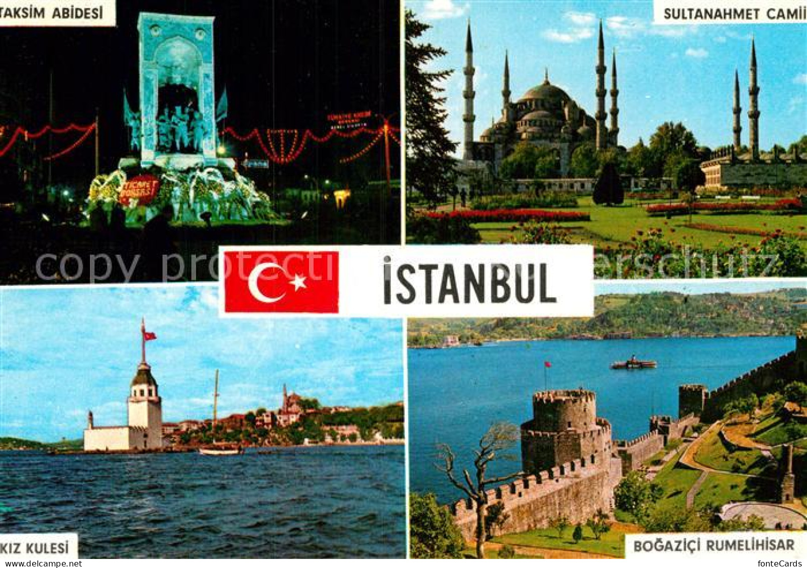 73001581 Istanbul Constantinopel Taksim Abidesi Kiz Kulesi Moschee Stadtmauer Is - Turquie