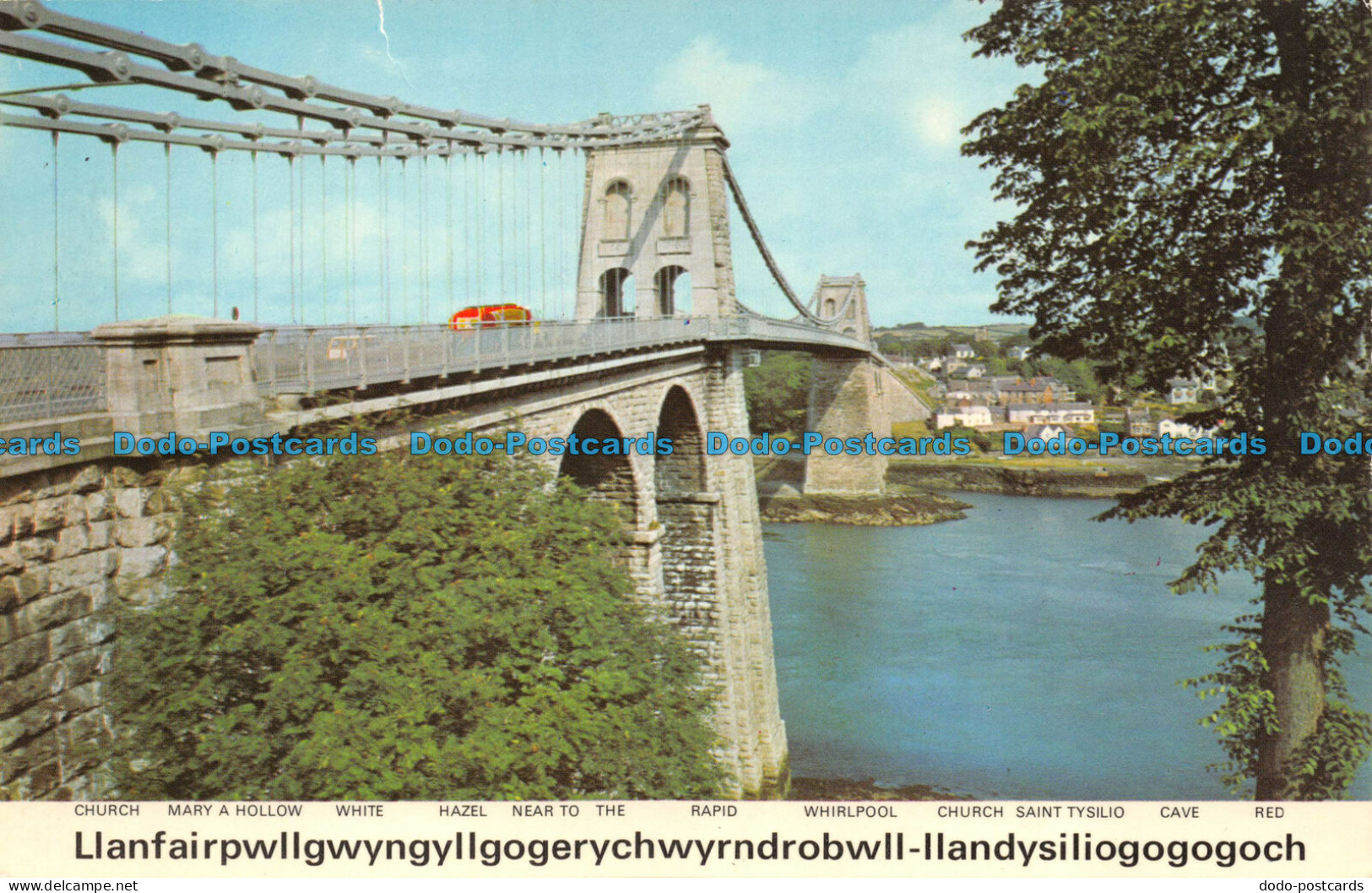 R067396 Menai Suspension Bridge. Anglesey. Dennis - World