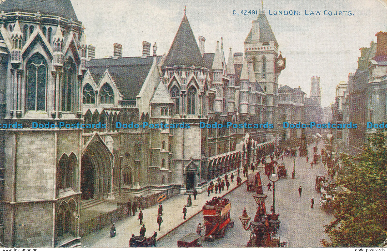 R067397 London. Law Courts. Photochrom. Celesque. No D.42491 - Other & Unclassified