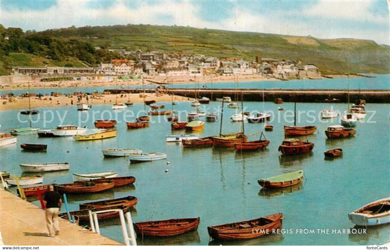 72989537 Lyme Regis Harbour Lyme Regis - Andere & Zonder Classificatie