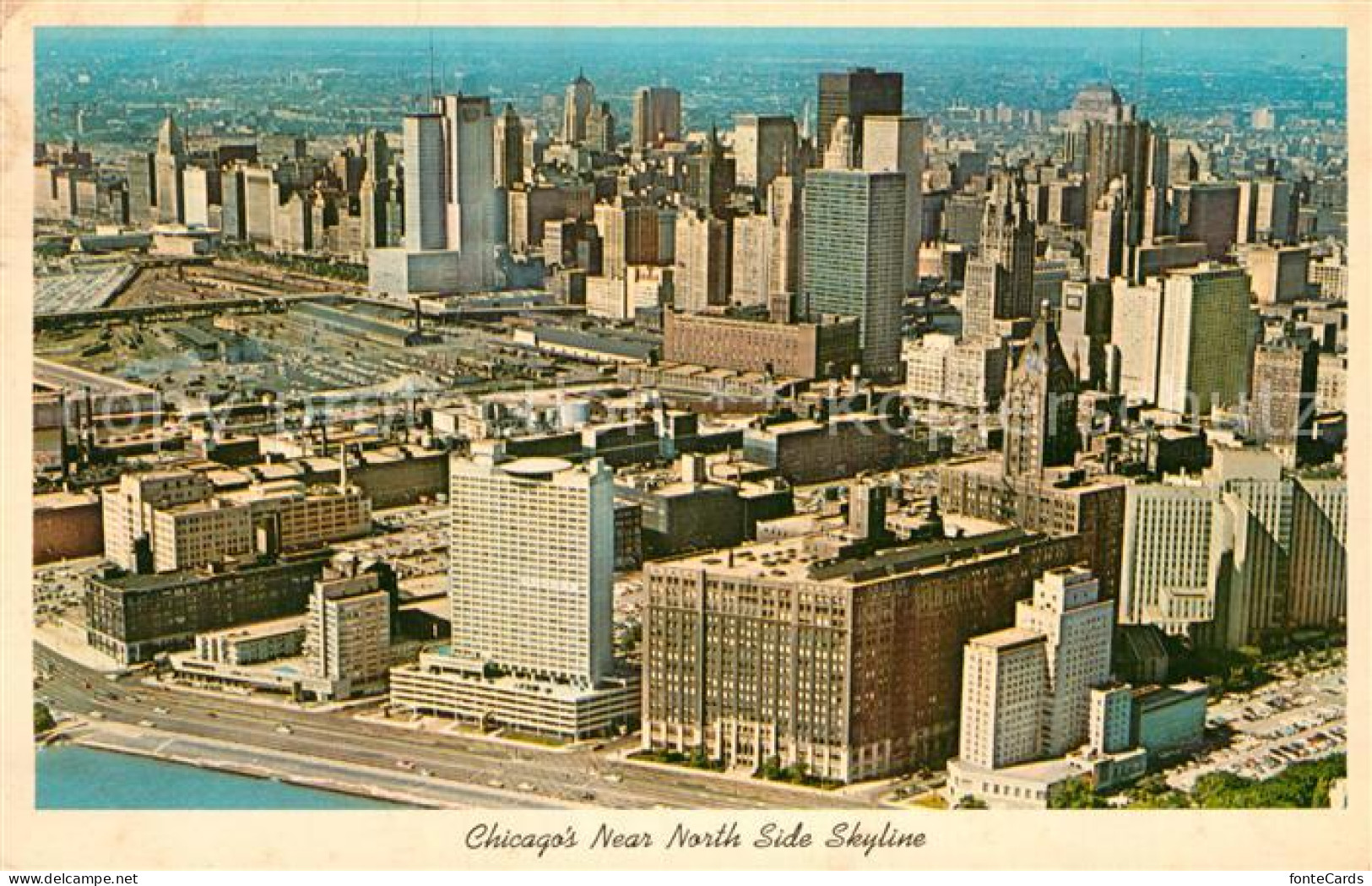72966646 Chicago_Illinois Near North Side Skyline Aerial View - Andere & Zonder Classificatie