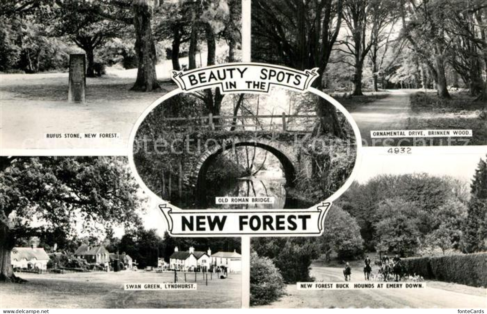 72962063 New Forest Rufus Stone Wood Swan Green  - Altri & Non Classificati