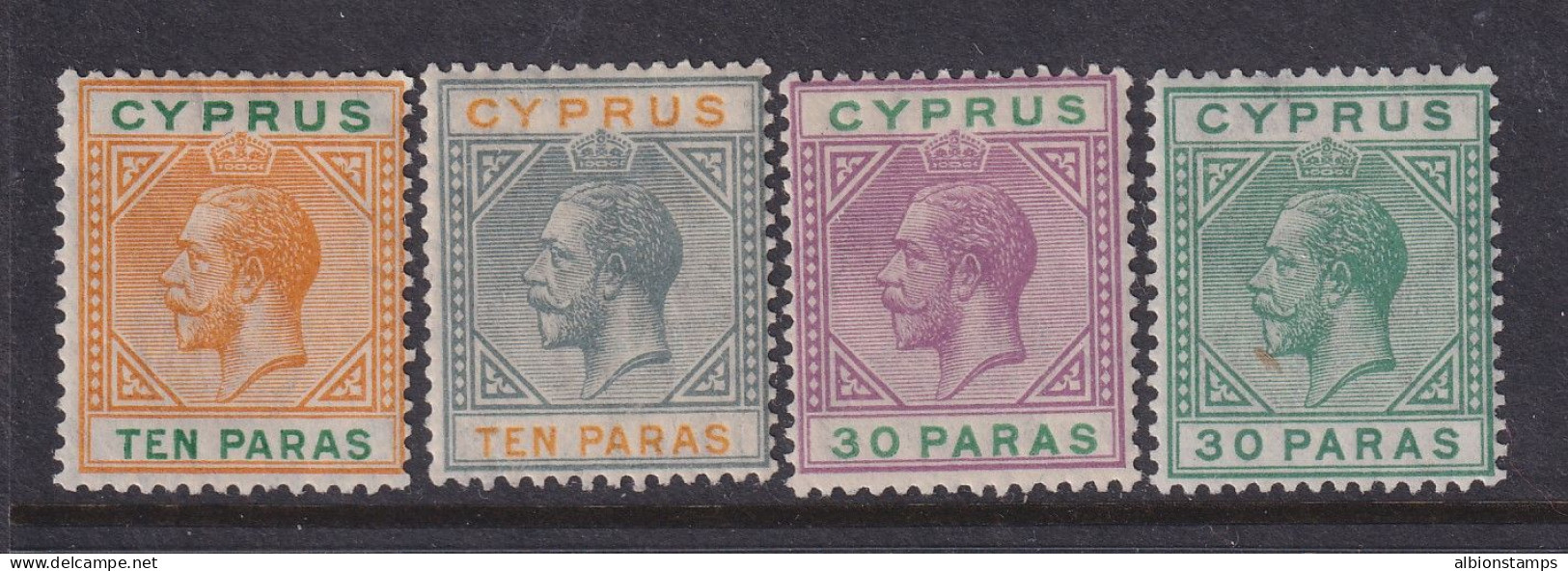 Cyprus, Scott 72-75 (SG 85-88), MHR - Cipro (...-1960)