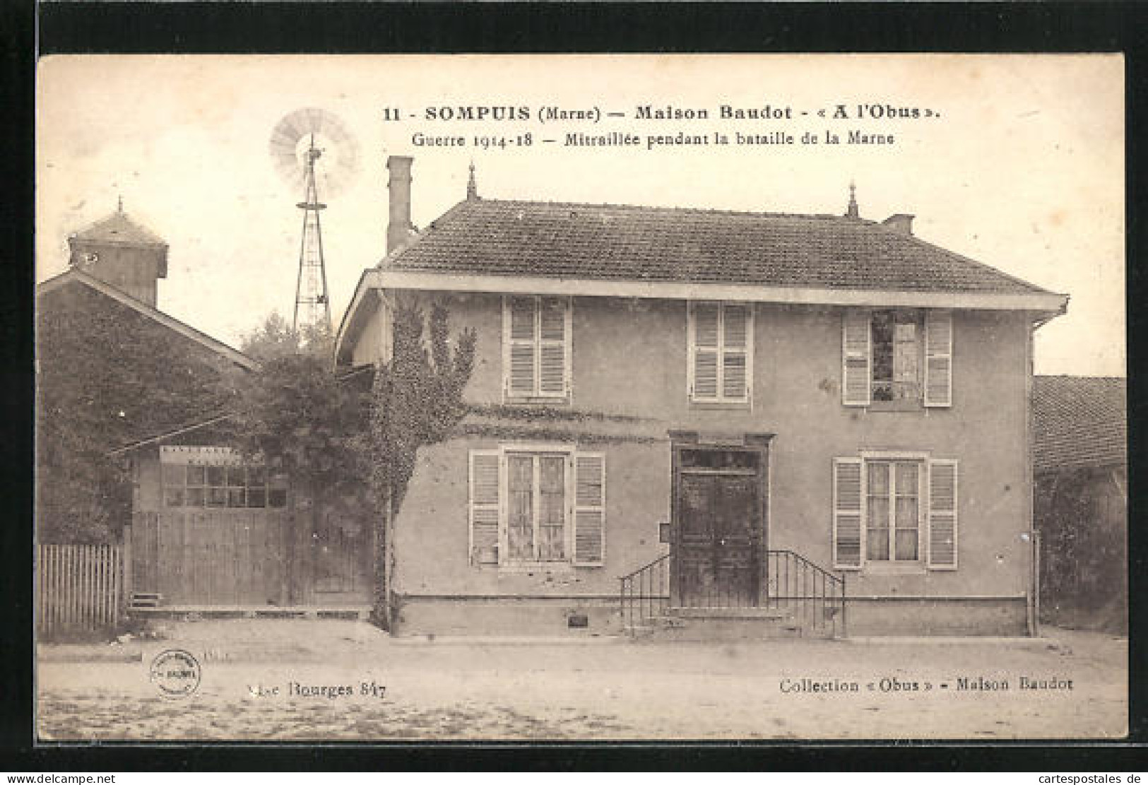 CPA Sompuis, Maison Baudot  - Other & Unclassified