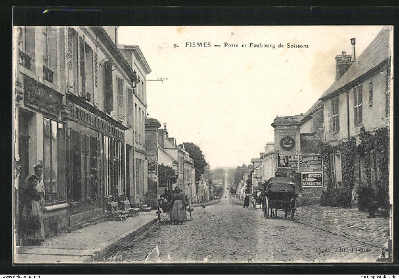 CPA Fismes, Porte Et Faubourg De Soissons  - Fismes