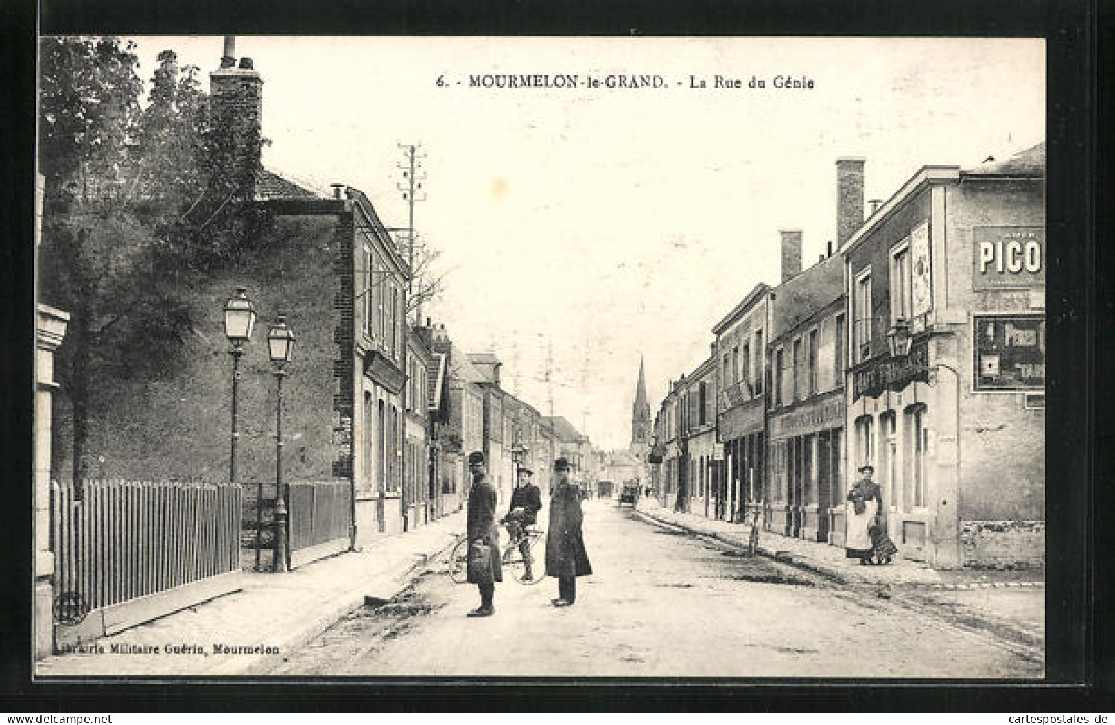 CPA Mourmelon-le-Grand, La Rue Du Génie  - Mourmelon Le Grand