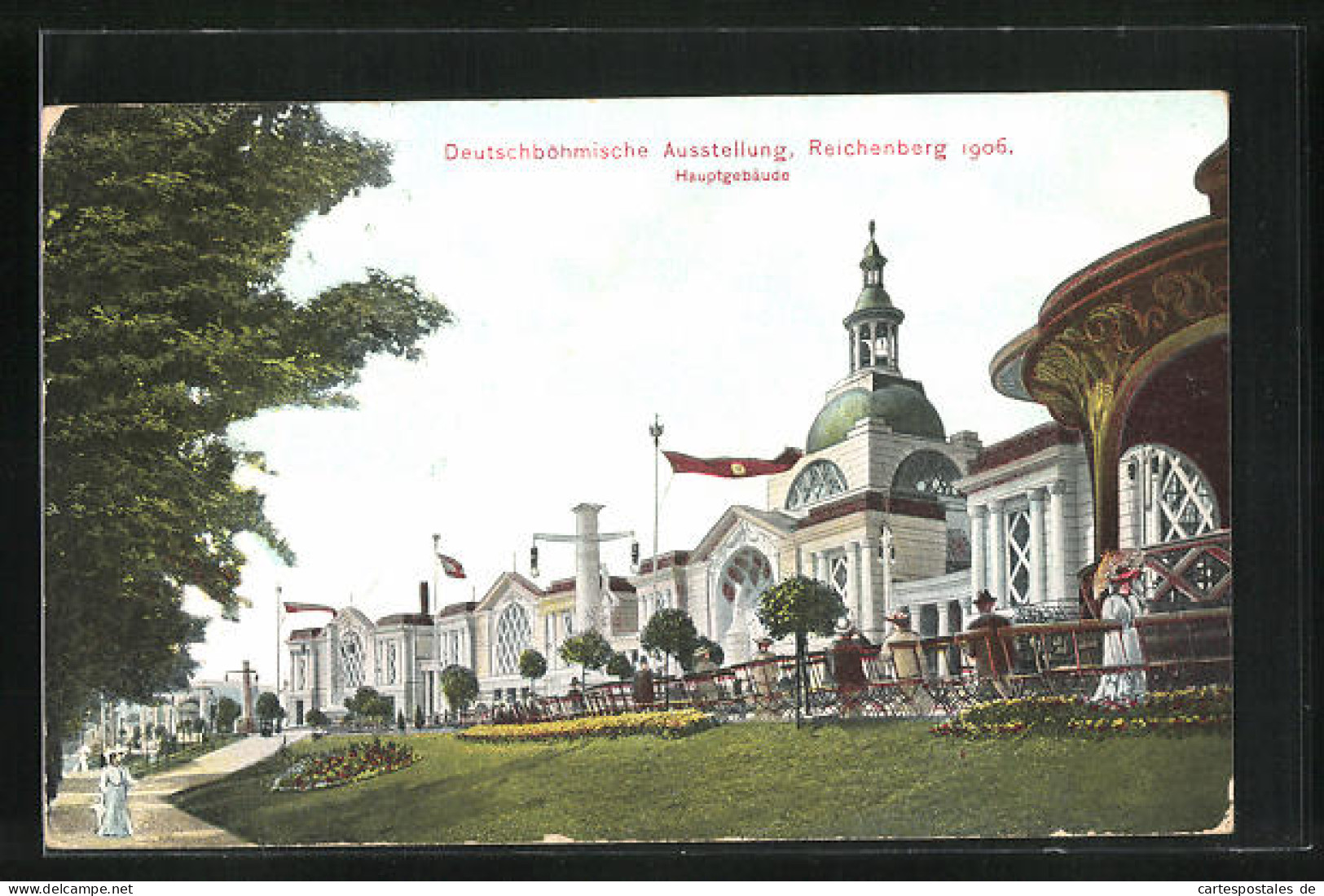 AK Reichenberg, Deutschböhmische Ausstellung 1906, Ansicht Vom Hauptgebäude  - Expositions