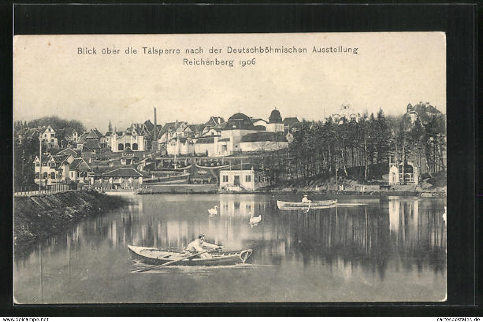 AK Reichenberg, Deutschböhmische Ausstellung 1906, Ausstellungsgelände An Der Talsperre  - Exposiciones