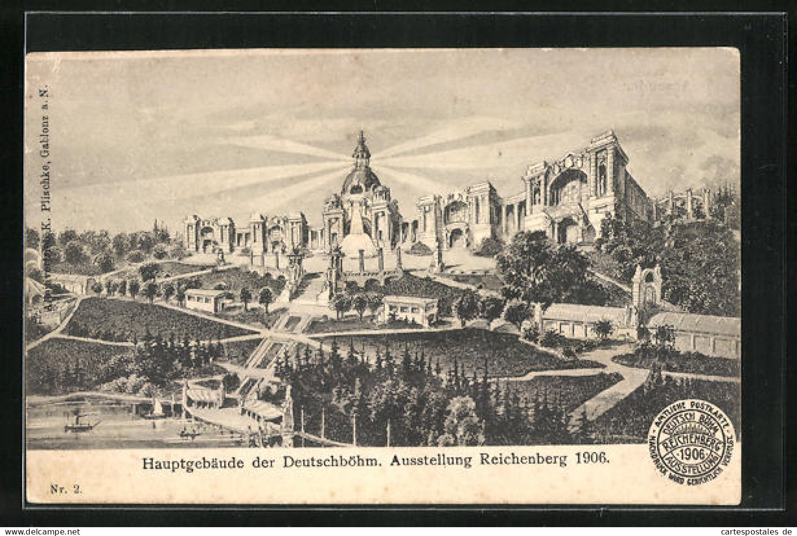 AK Reichenberg, Deutschböhmische Ausstellung 1906, Blick Auf Das Hauptgebäude  - Expositions
