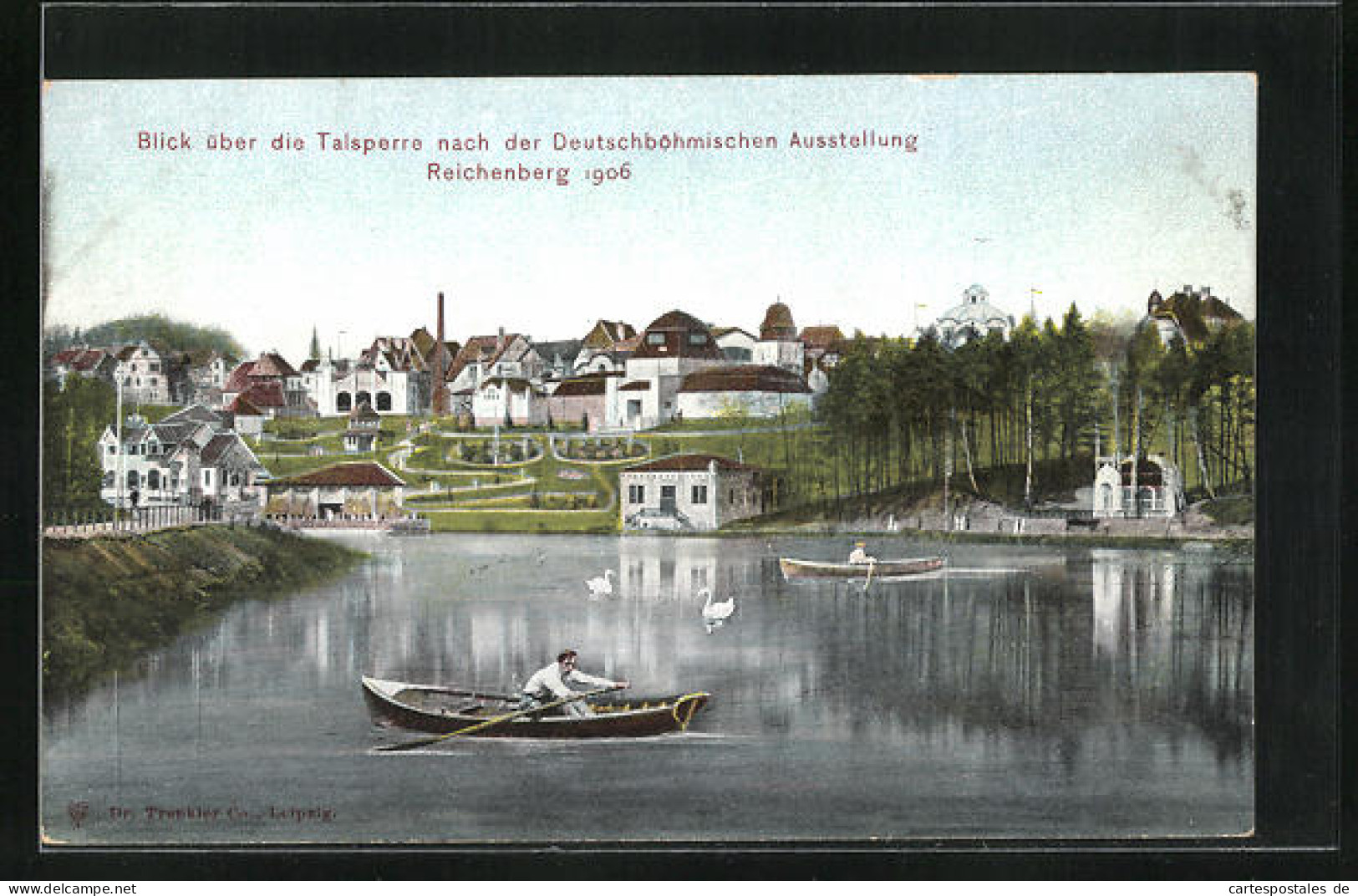 AK Reichenberg, Deutschböhmische Ausstellung 1906, Blick über Die Talsperre  - Exhibitions