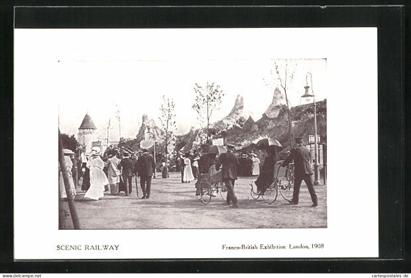 AK London, Franco-British Exhibition 1908, Scenic Railway, Ausstellung  - Tentoonstellingen