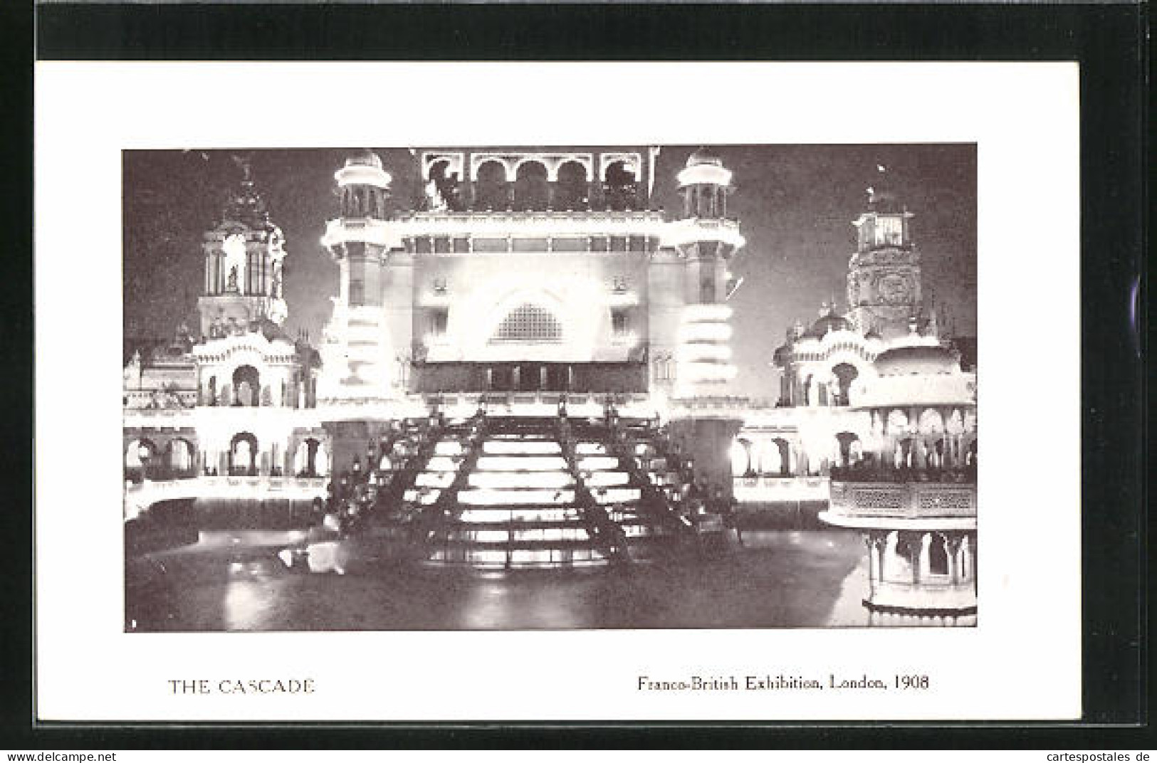 AK London, Franco-British Exhibition 1908, The Cascade, Ausstellung  - Exhibitions