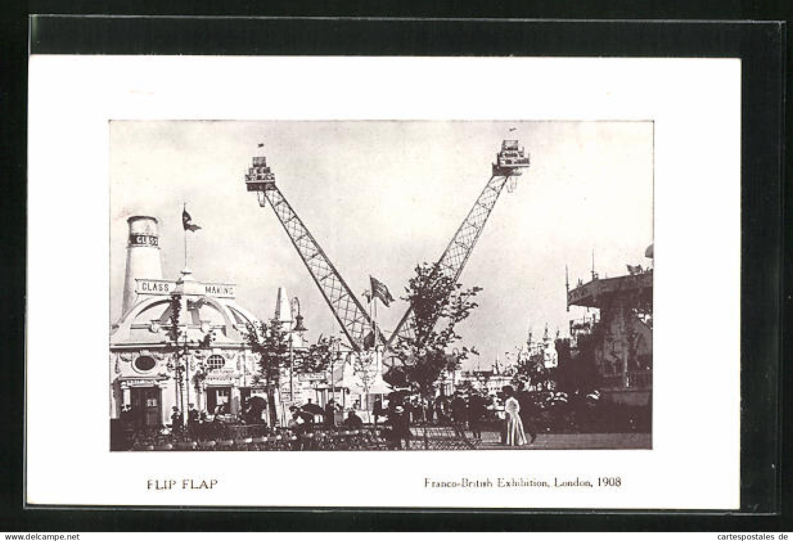 AK London, Franco-British Exhibition 1908, Flip Flap, Ausstellung  - Exposiciones
