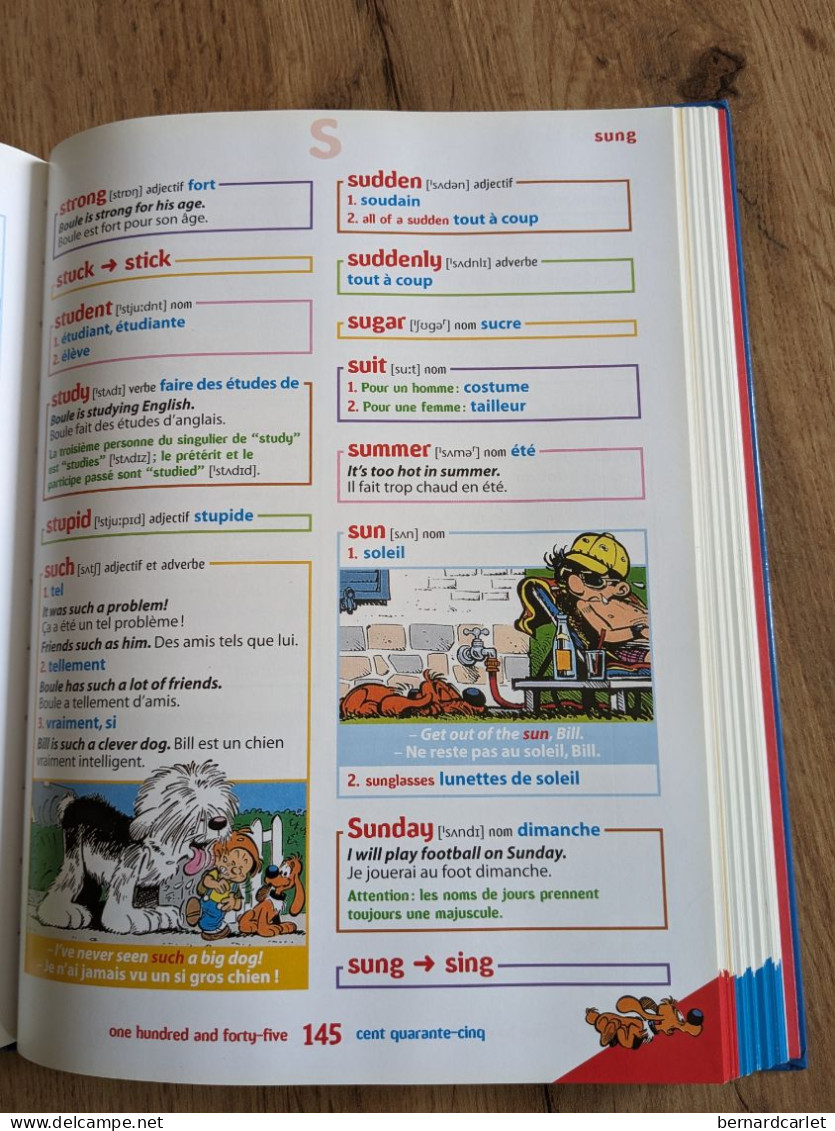 Boule & Bill - Mon Premier Dictionnaire Illustré ; Anglais/français - Français/anglais - Dictionnaires