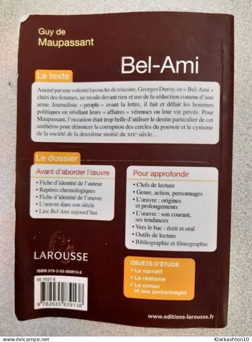 Bel-Ami (Petits Classiques Larousse Texte Integral) - Other & Unclassified