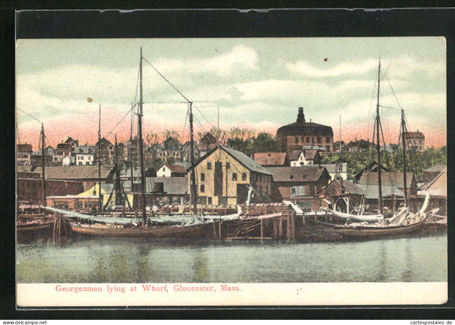 AK Gloucester, MA, Georgesman Lying At Wharf  - Sonstige & Ohne Zuordnung