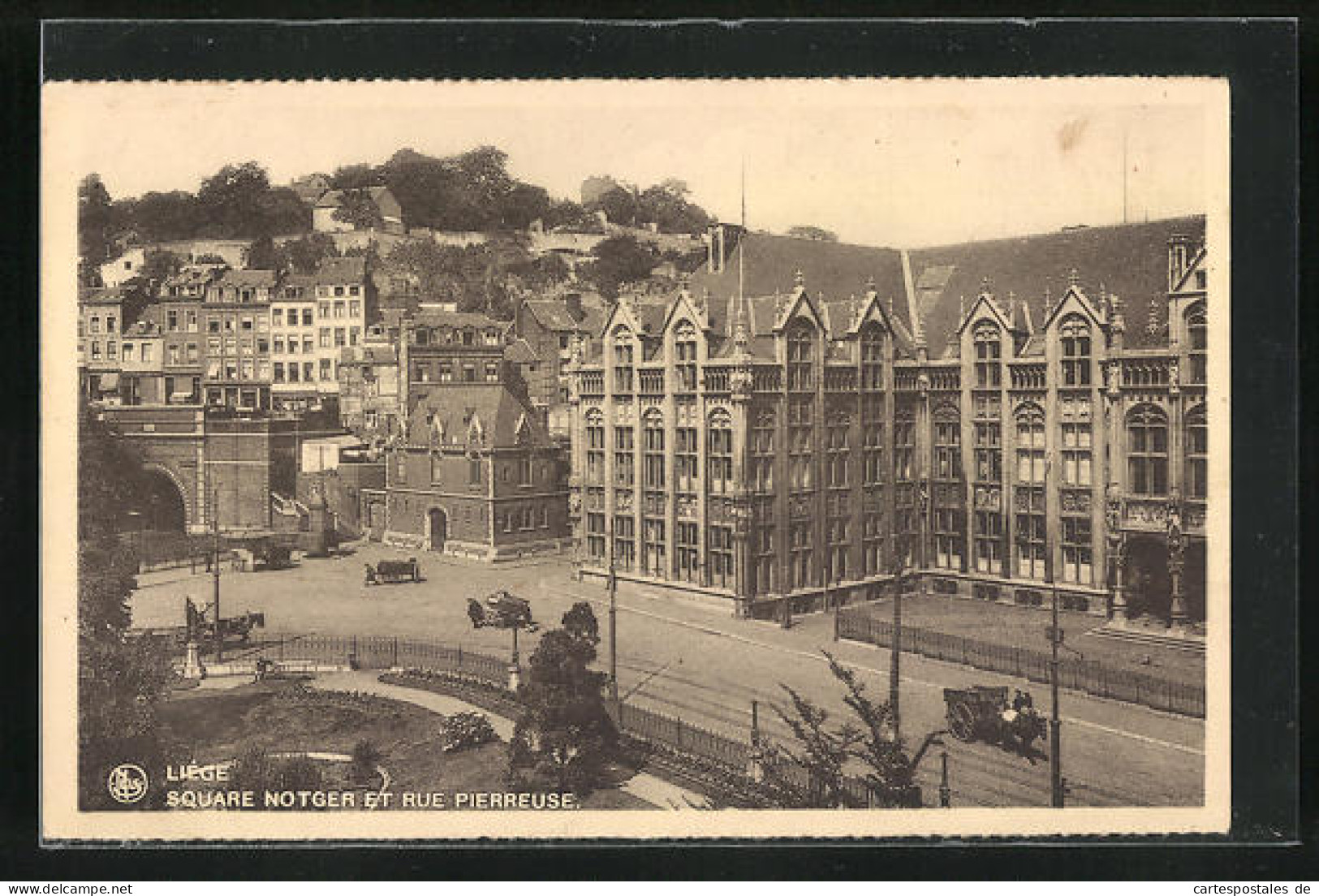 AK Liège, Square Notger Et Rue Pierreuse  - Sonstige & Ohne Zuordnung