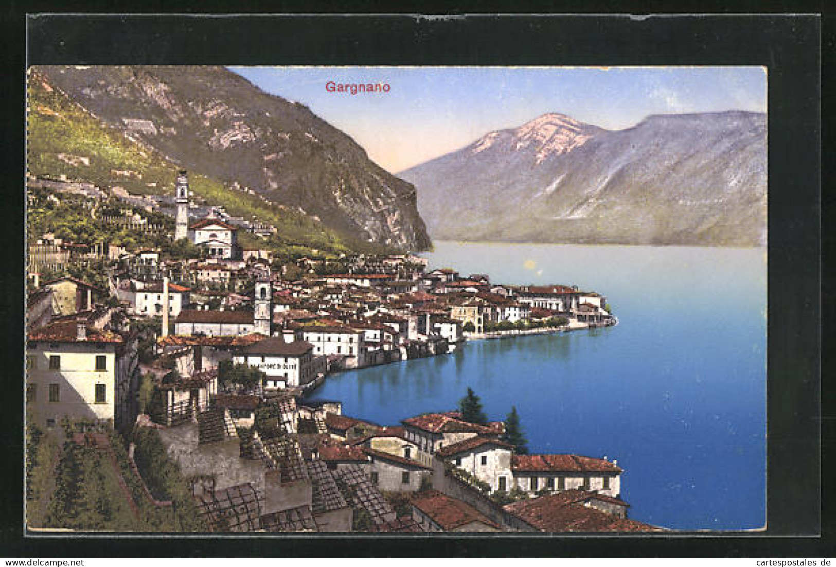 Cartolina Gargnano, Ortsansicht, Blick Auf Den See  - Autres & Non Classés