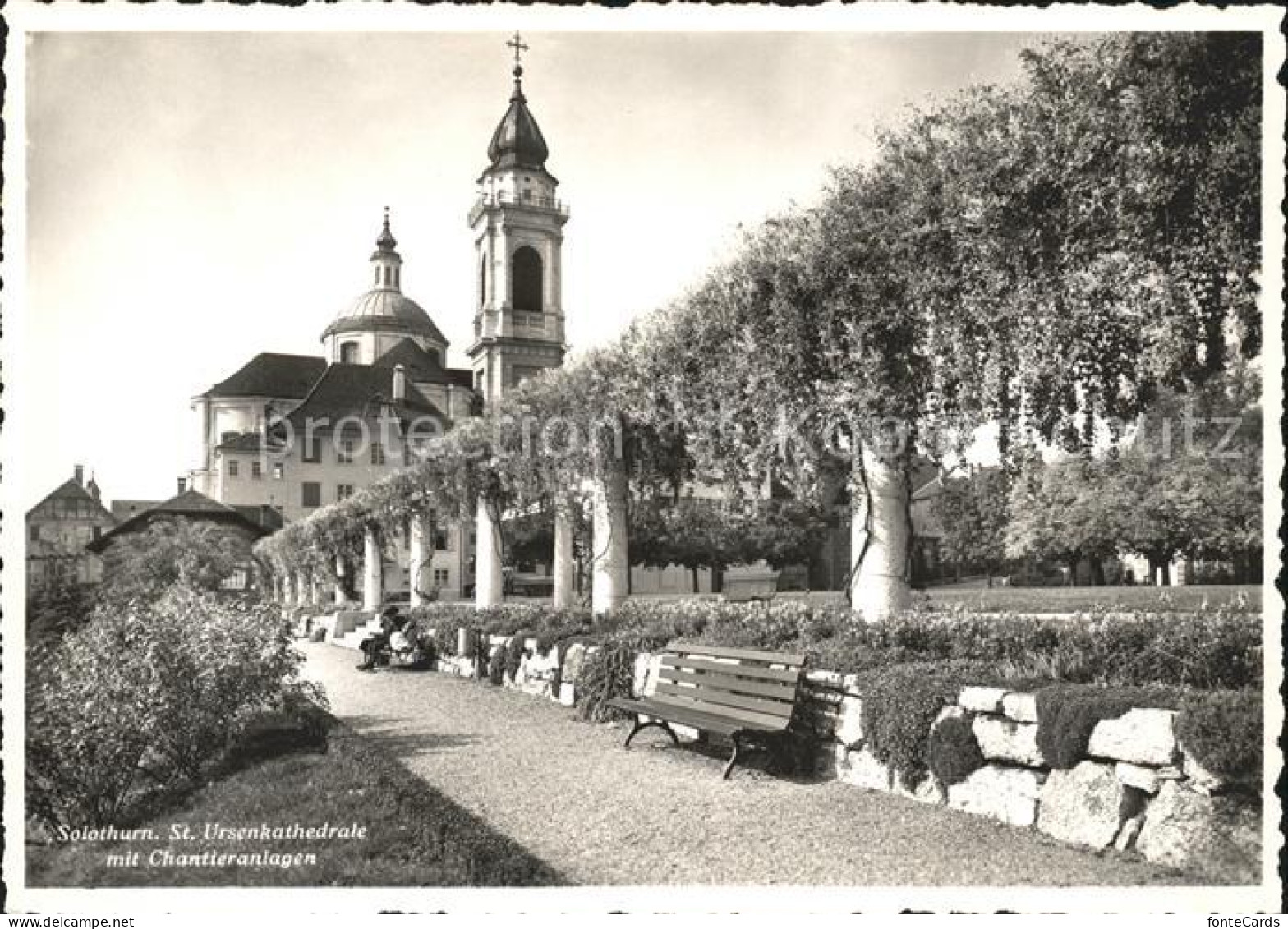 11625655 Solothurn St Ursenkathedrale Mit Chantieranlagen Solothurn - Sonstige & Ohne Zuordnung