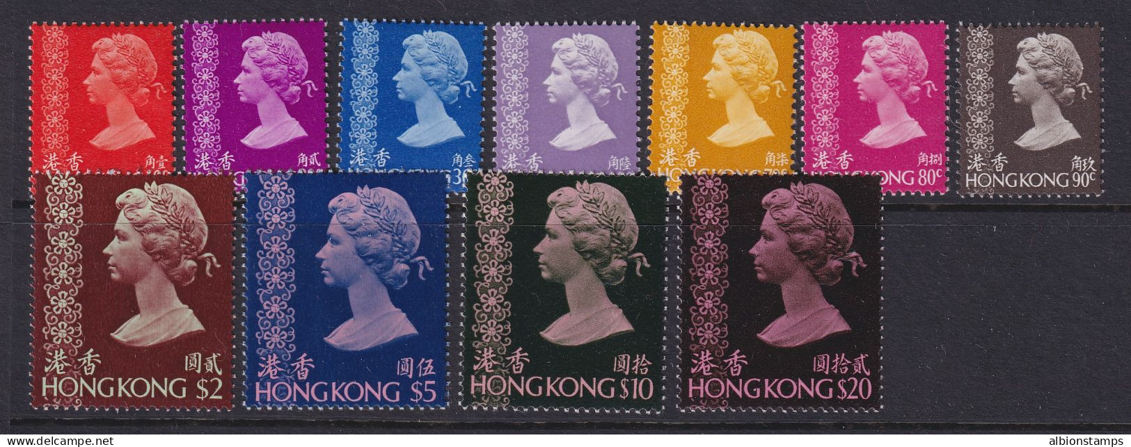 Hong Kong, Scott 314-327, MLH - Unused Stamps