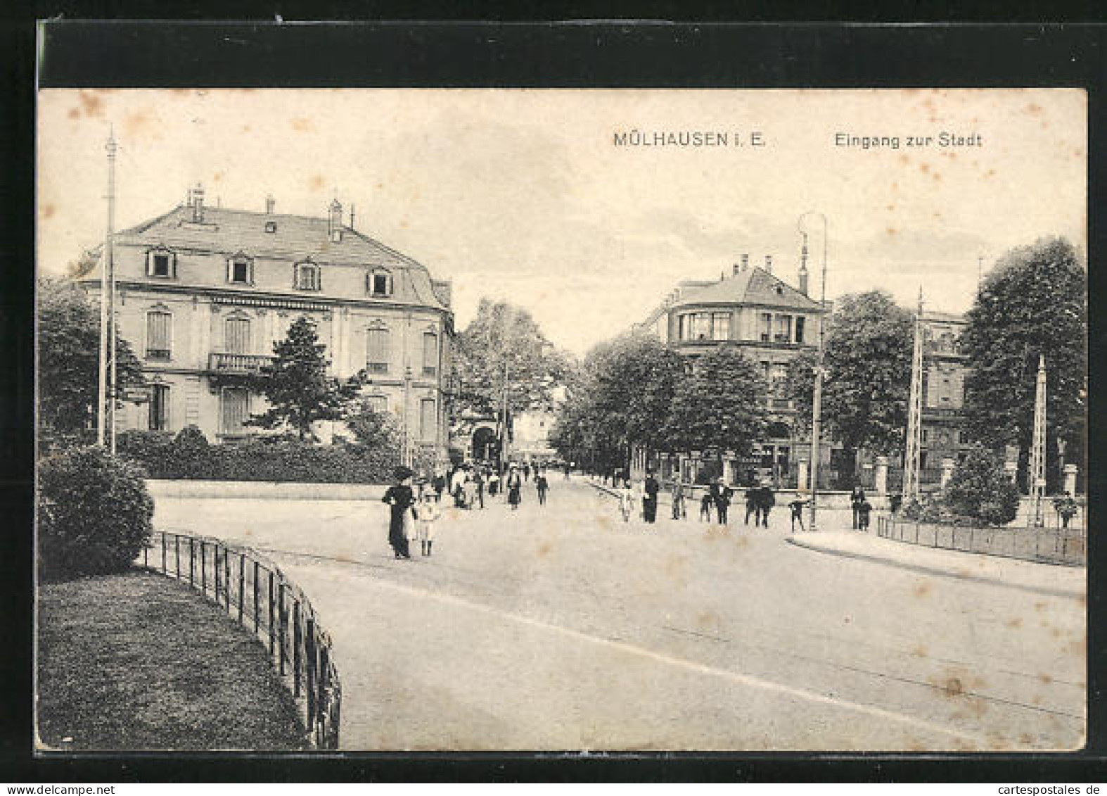 CPA Mülhausen I. E., Eingang Zur Stadt  - Altri & Non Classificati