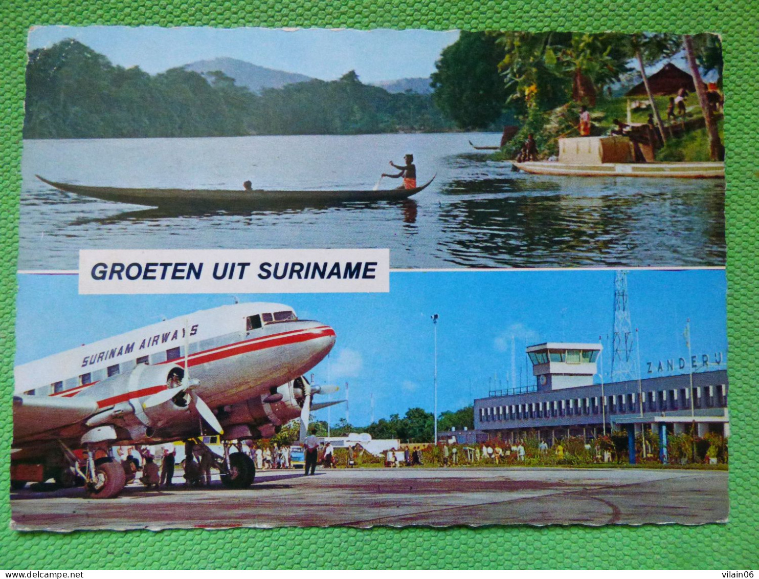 ZANDERU SURINAME  DC 3 SURINAM AIRWAYS  /    AEROPORT / AIRPORT / FLUGHAFEN - Aerodromi