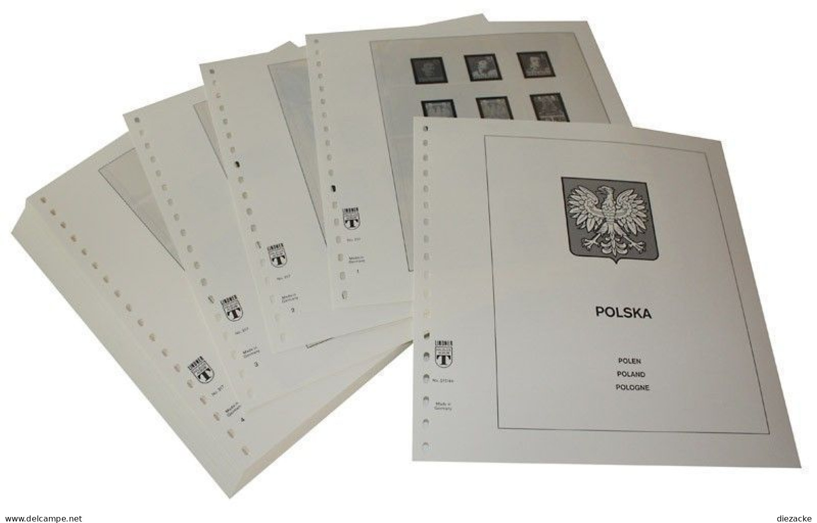 Lindner-T Polen 1979-1984 Vordrucke 218-79 Neuware ( - Pre-printed Pages