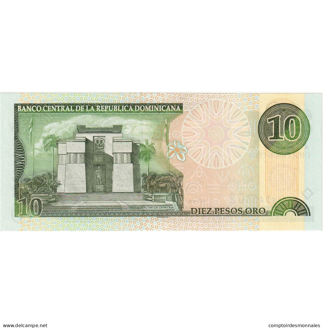 République Dominicaine, 10 Pesos Oro, 2000, KM:159a, NEUF - Dominicana