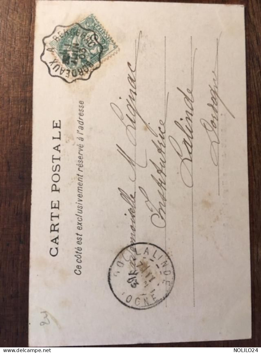 Cpa 24 Dordogne, LA FORCE - LAFORCE, Ancien Hôpital Du Château, éd Peyrot, Dos Simple, écrite En 1903 - Autres & Non Classés