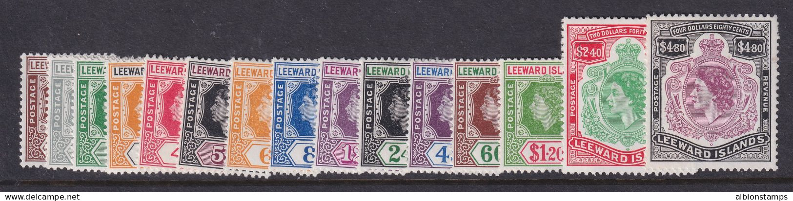 Leeward Islands, Scott 133-147 (SG 126-140), MNH - Leeward  Islands