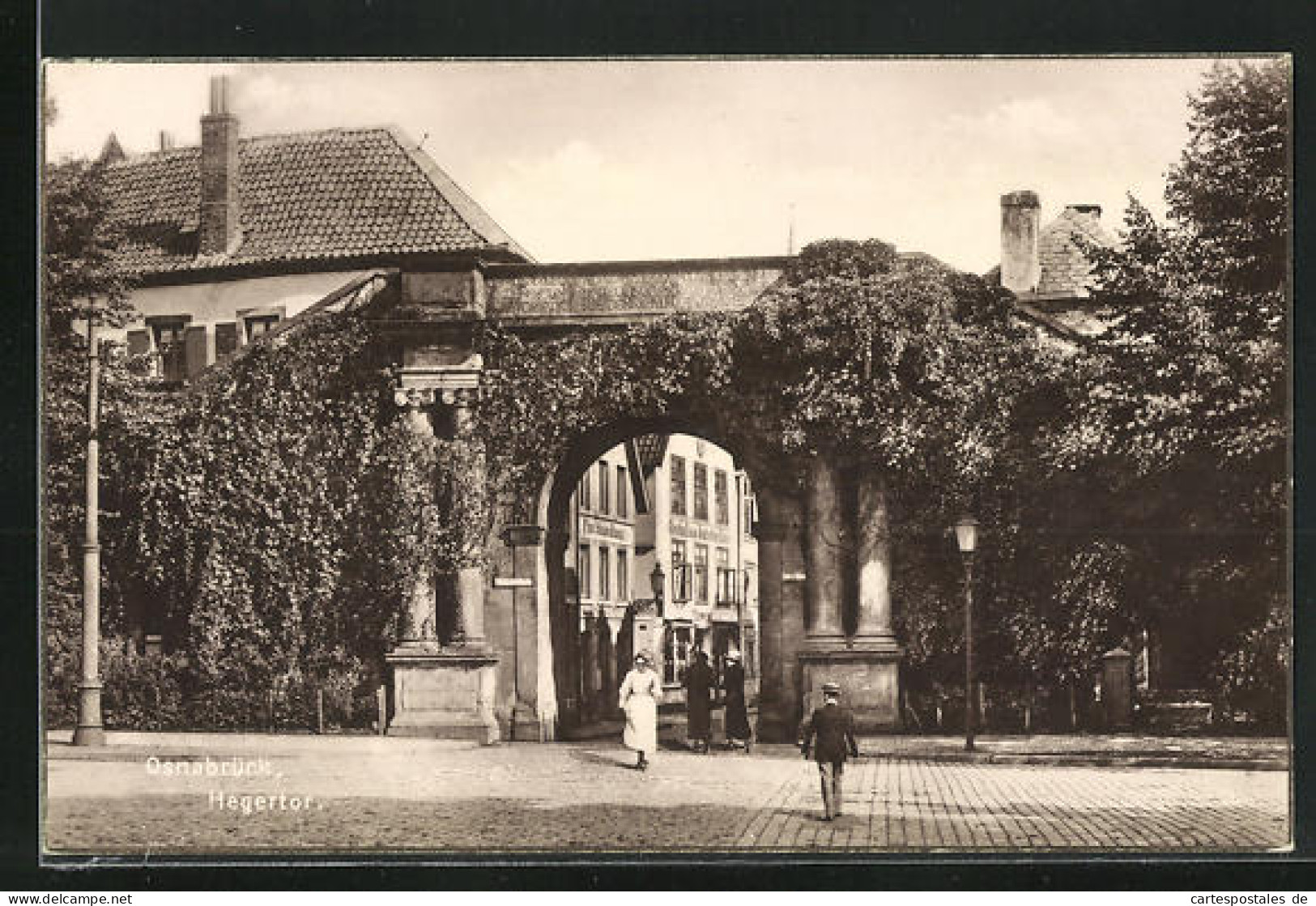 AK Osnabrück, Flaneure Am Hegertor  - Osnabrueck