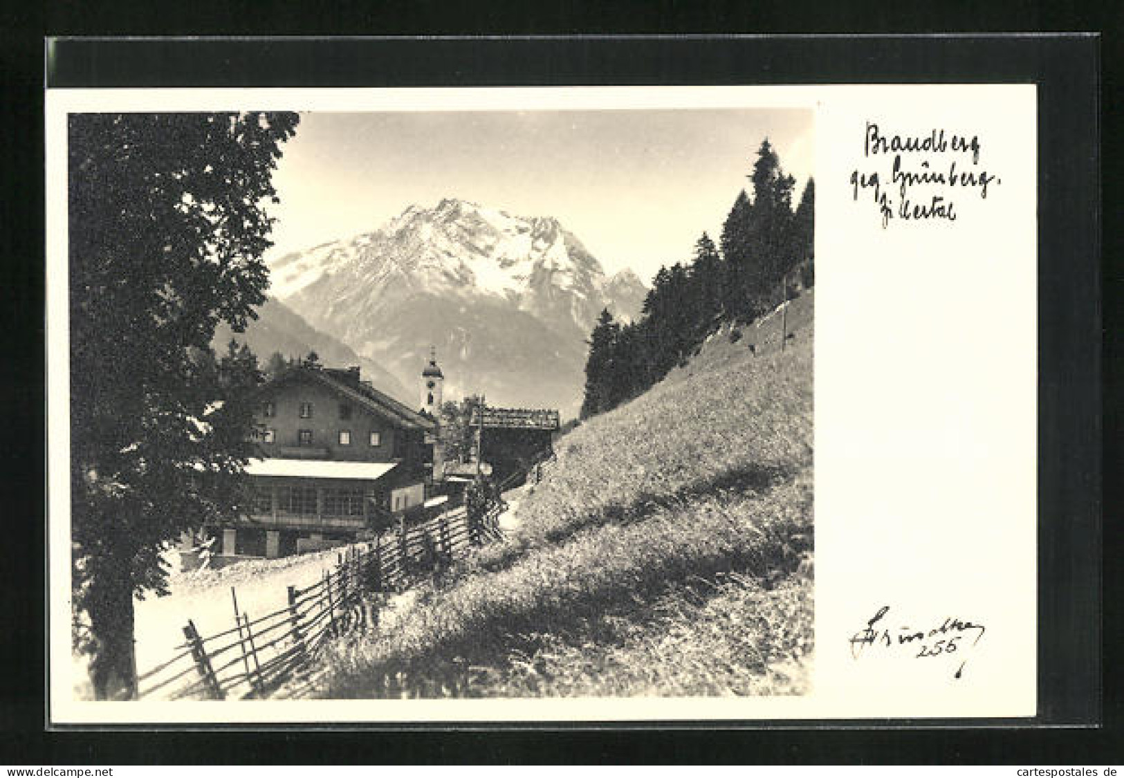 Foto-AK Hans Hruschka Nr. 255: Brandberg Gen Grünberg, Zillertal  - Autres & Non Classés