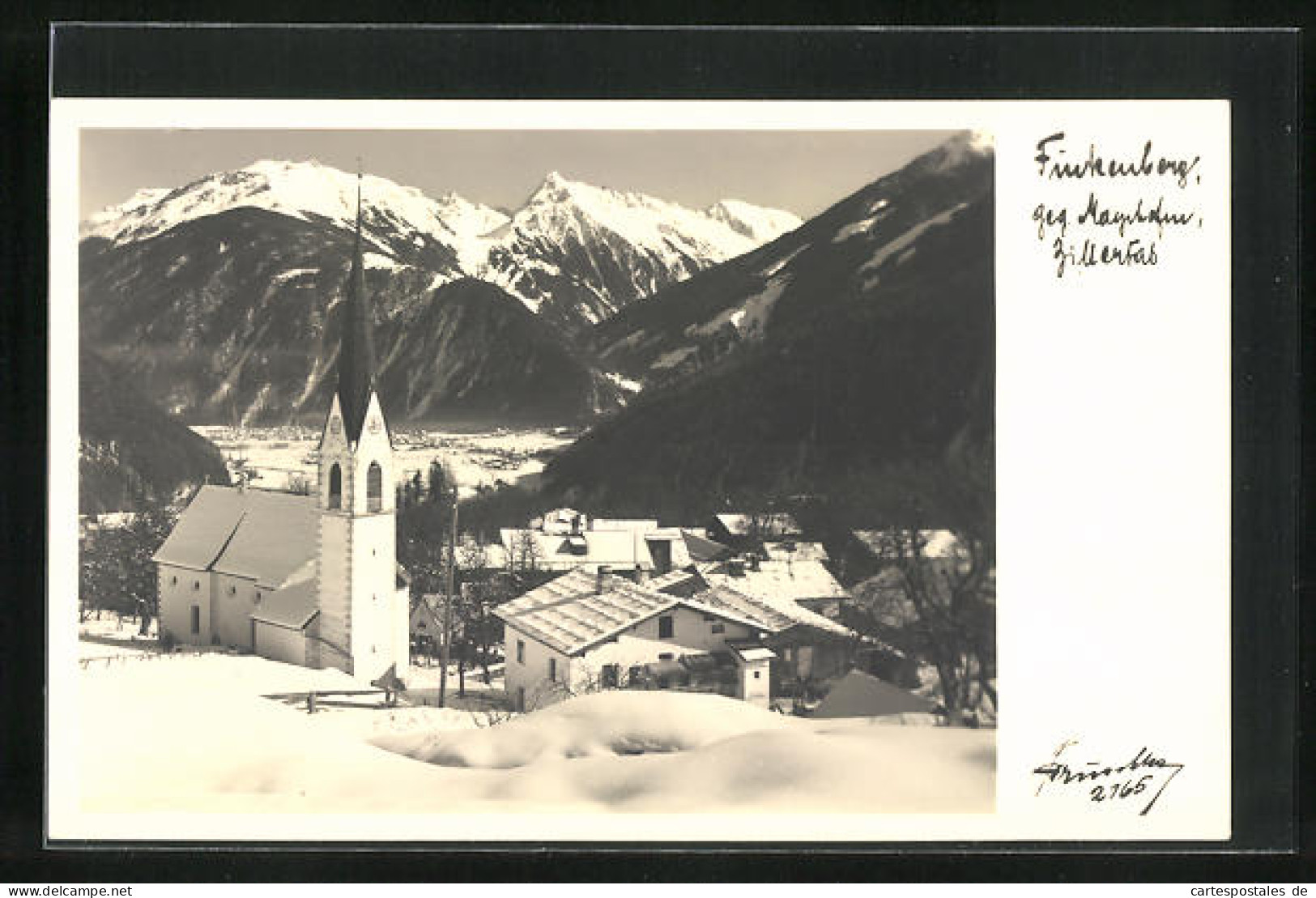 Foto-AK Hans Hruschka Nr. 2165: Mayrhofen, Finkenberg Gen Ortschaft, Zillertal  - Other & Unclassified