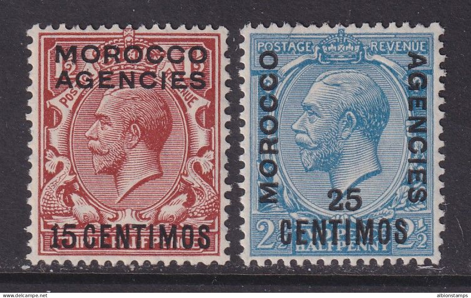 Morocco Agencies, Scott 60-61 (SG 131, 133), MLH - Postämter In Marokko/Tanger (...-1958)