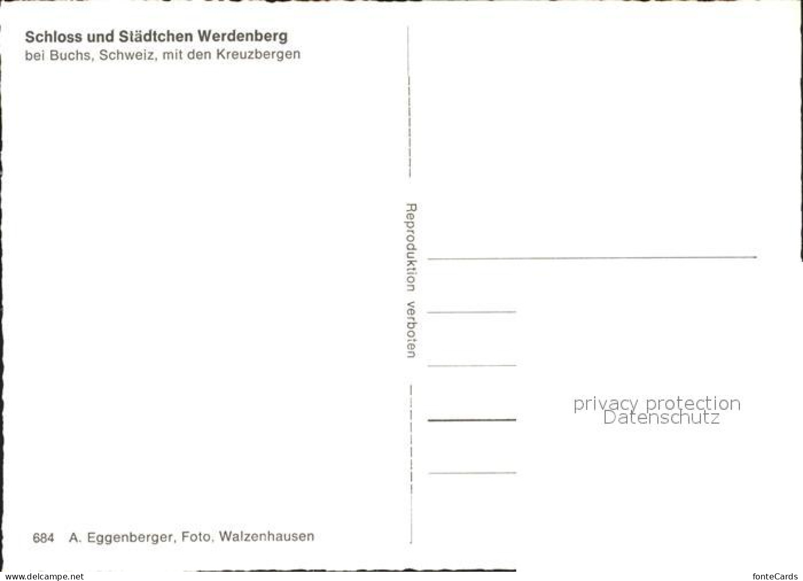 11624401 Werdenberg Schloss Staedchen Kreuzbergen Werdenberg - Other & Unclassified