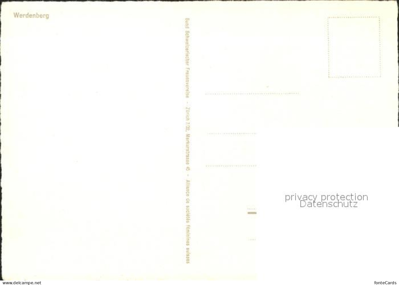 11624386 Werdenberg Kuenstlerkarte Werdenberg - Otros & Sin Clasificación