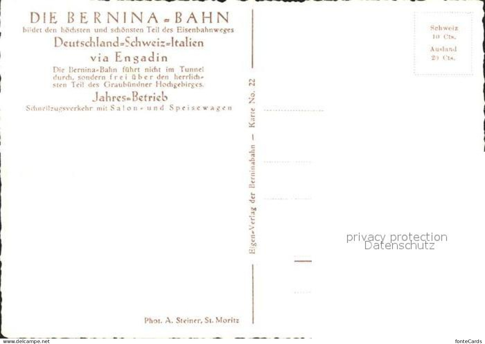 11624338 Berninabahn Alp Gruem Berninabahn - Other & Unclassified