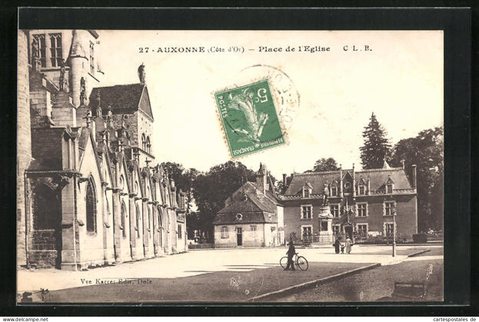 CPA Auxonne, Place De L`Eglise  - Auxonne