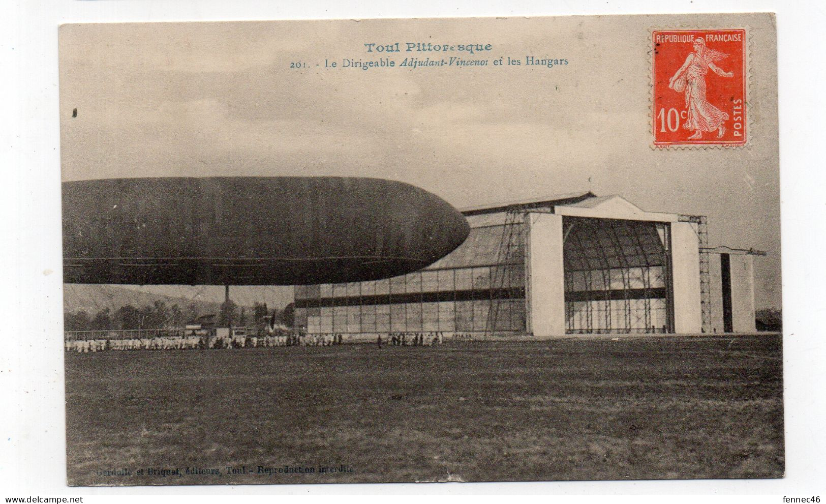 TOUL Pittoresque - Le Dirigeable Adjudant-Vincenot Et Les Hangars (L86) - Materiale