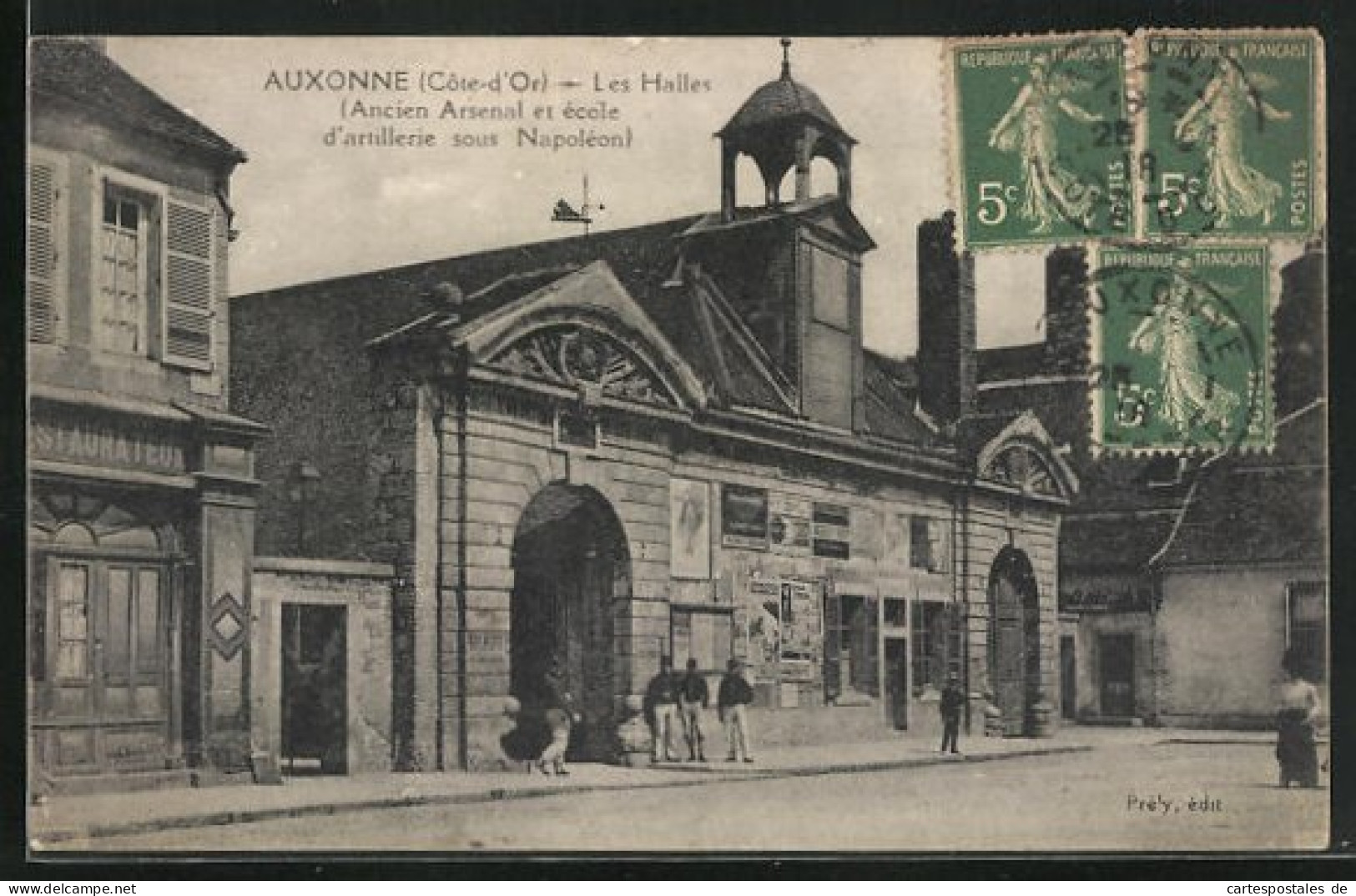 CPA Auxonne, Les Halles, Ancien Arsenal Et école D`artillerie Sous Napoléon  - Auxonne