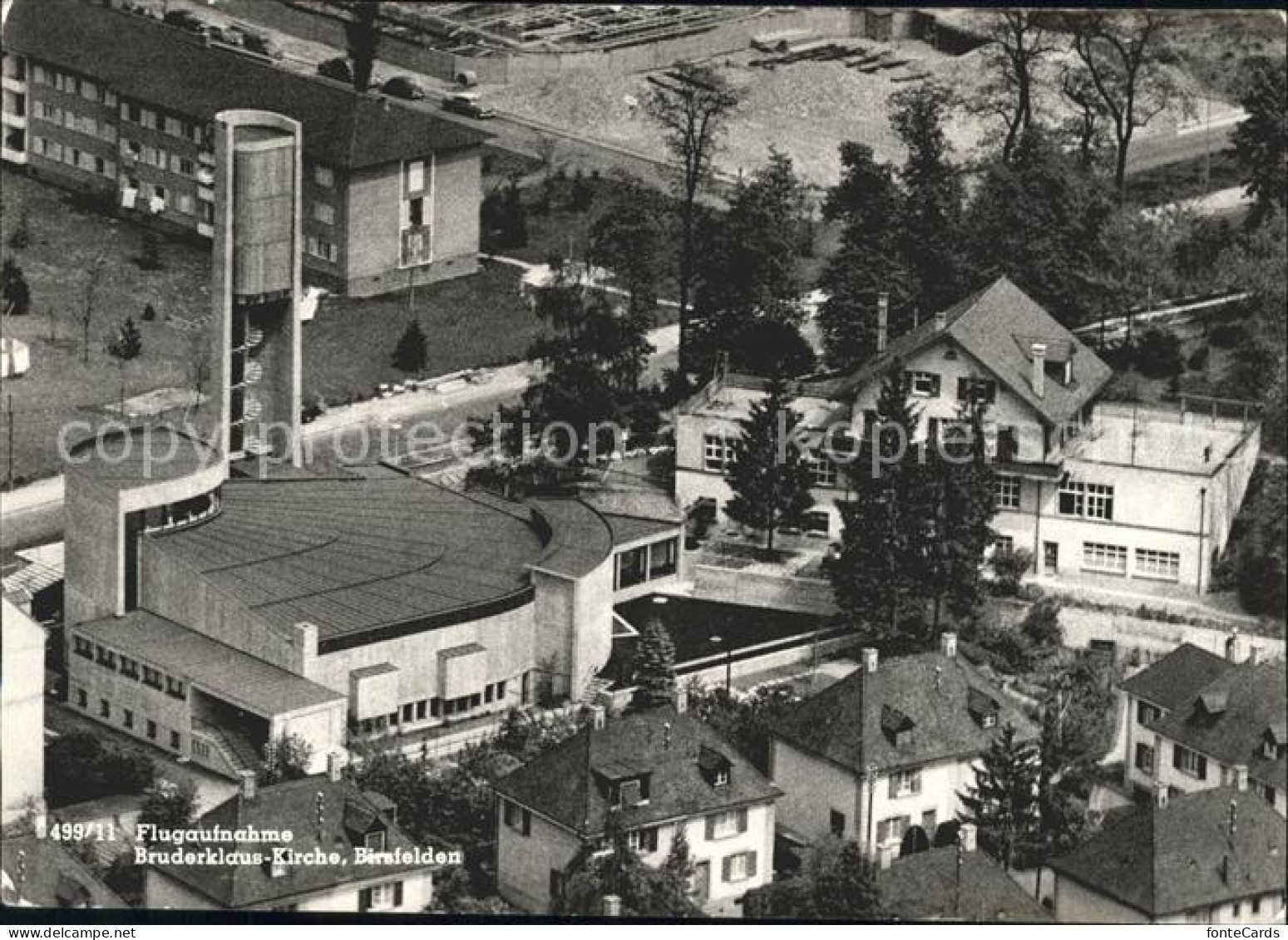 11623232 Birsfelden Fliegeraufnahme Bruderklaus-Kirche Birsfelden - Andere & Zonder Classificatie